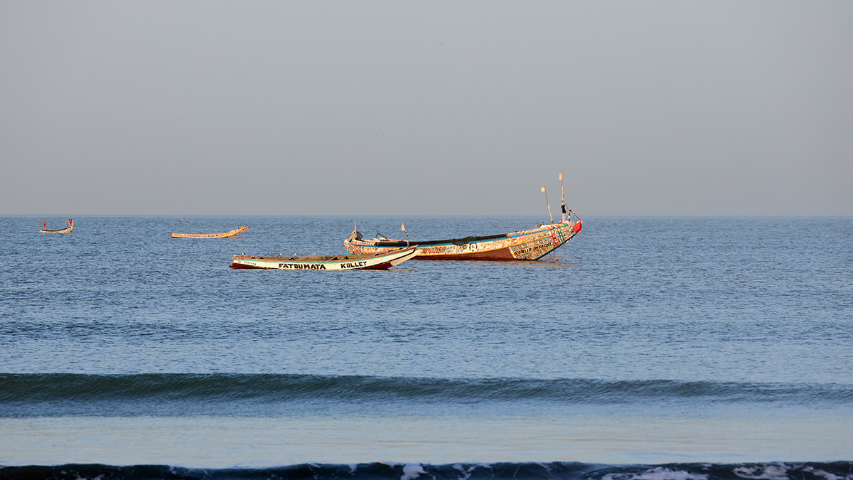 Fishermans boats in Sanyang
